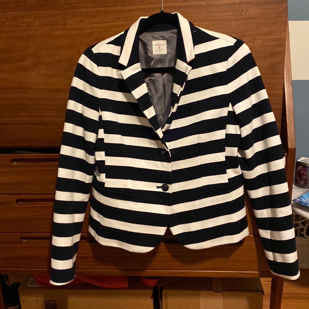 Gap Academy Blazer. Blue and White Strip. 8